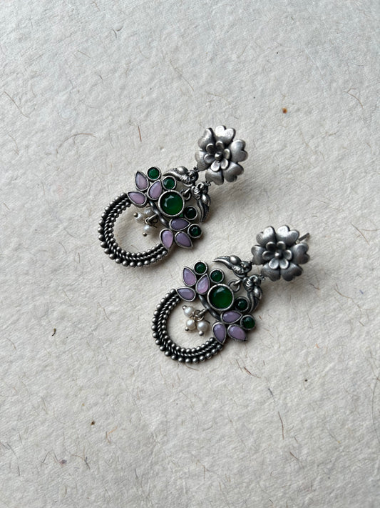 yashika earring green n purple
